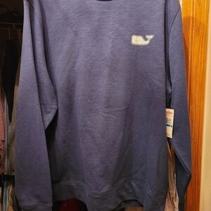 Vineyard Vines Whale Slub Crewneck Deep Bay Sweatshirt